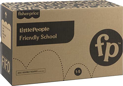 Fisher-Price Little People Friendly School & Little People Around The Neighborhood Vehicle Pack, Set Of 5 Push-Along Vehicles And 5 Figures For Toddlers [Amazon Exclusive] #TOP2
