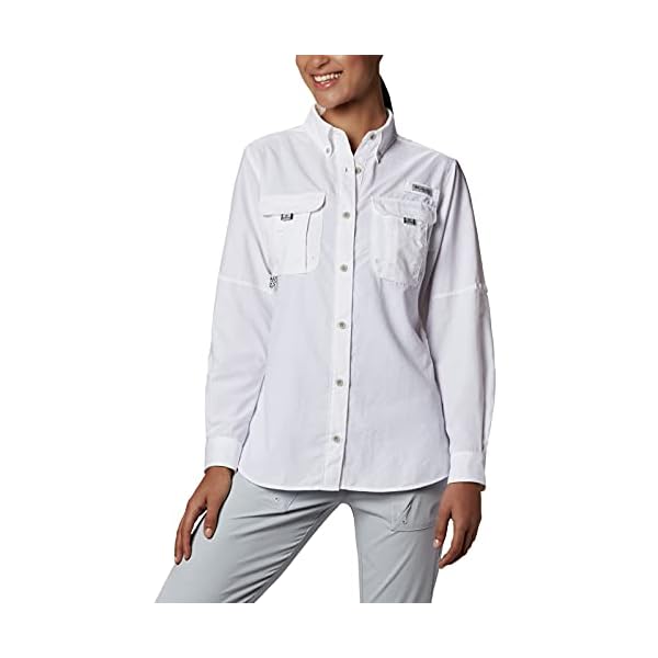 Columbia-Womens-PFG-Bahama-II-UPF-30-Long-Sleeve-Fishing-Shirt Columbia Women's PFG Bahama™ Long Sleeve Shirt,White,X-Large