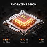 BOSGAME P5 Mini PC with AMD Ryzen 7 6800H (up to 4.7GHz), 32GB DDR5 RAM 512GB NVMe SSD, Quad 4K Display Win 11 Pro Desktop Computer with USB4/HDMI, 2.5G LAN, Wi-Fi 6E/BT 5.2 - Image 3