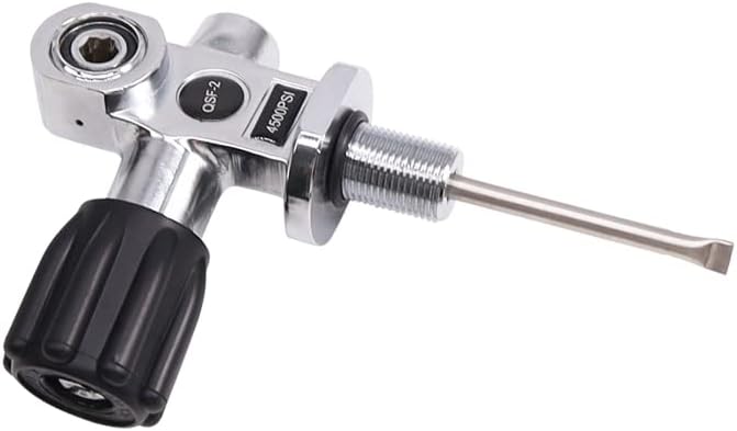 TUXING 4500Psi Scuba Diving DIN/YOKE Tank Valve for Scuba and Snorkel Diving M18*1.5