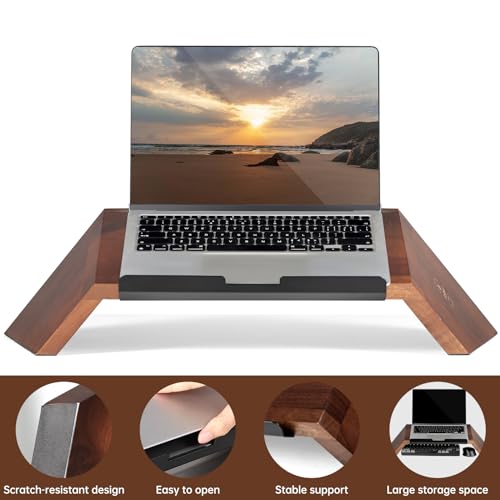 Soporte ergonómico de madera para portátil LifeSpan Fitness miniatura 4