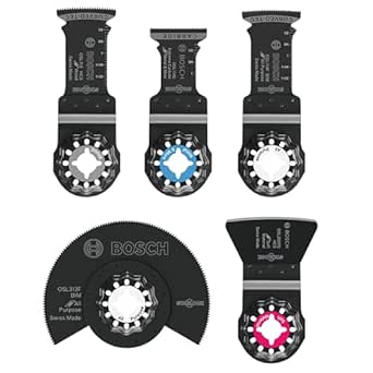 BOSCH OSL005L 5 pc. Starlock® Oscillating Multi-Tool Carbide Cutting Accessory Blade Set
