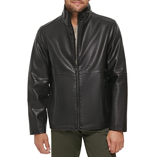 Image of DOCKERS Men's The Dylan Faux Leather Racer Jacket