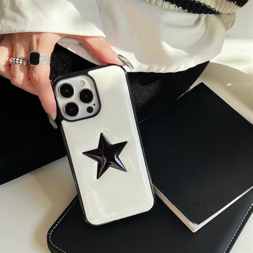 Coque iPhone 16 motif pentagramme 3D pour rester tendance et stylée en soirée comme au bureau