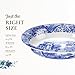 Spode Blue Italian Oval Rim Dish | Deep Baking Pan for Serving Vegetables, Roast Dinner, and More | 12.5 inch x 8.75 inch | Made of Fine Porcelain | Microwave and Dishwasher Safe