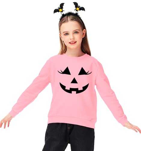 Image of Remimi Kids Halloween Sweatshirt Long Sleeve Thanksgiving Tops 3-14 Years
