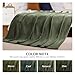 BEAUTEX Fleece Blanket Twin Size Super Soft Flannel Throw Blanket Lightweight Fuzzy Plush Blanket for Couch Sofa or Bed All Seasons (Olive Green, 60
