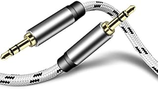 SNANSHI Aux Cable 3.5mm Audio Cable - 25ft/8M- Nylon Braided Aux to Aux Cable Aux Lead 3.5mm to 3.5mm for Car Headphone iPhone iPad Echo Dot Tablet Laptop and More