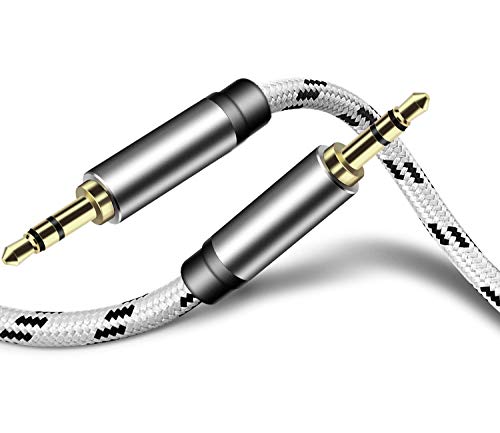 SNANSHI 3,5 mm Audiokabel, geflochtenes Nylon Cover