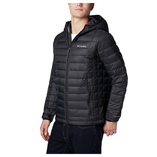 Columbia Mens, Voodoo Falls 590 TurboDown Hooded Jacket, Black, Medium