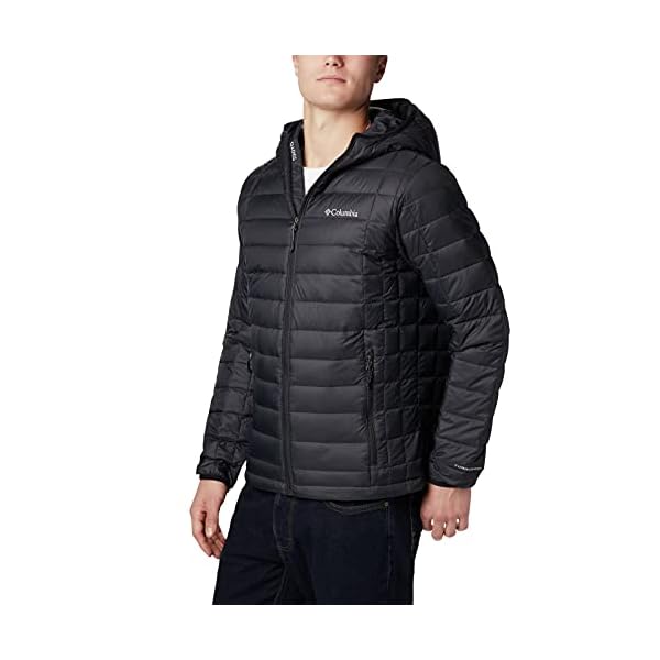 Columbia Men's Tall Big Voodoo Falls 590 TurboDown Hooded Jacket, Black, 2X