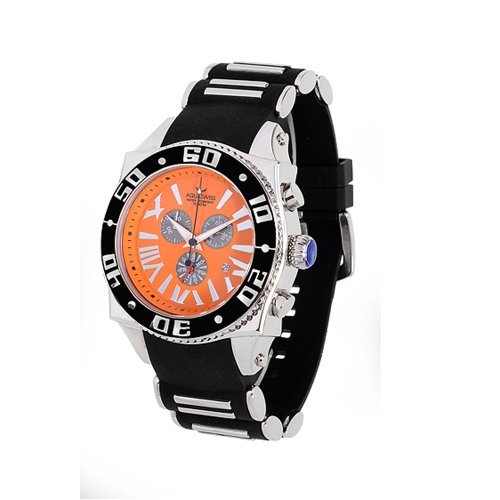 Aquaswiss Chronograph Swiss Quartz Large 50 mm�r���v�I�����W�_�C�����X�e�����X�X�`�[���u���b�N�x�[��Day Date # 62 X g0149