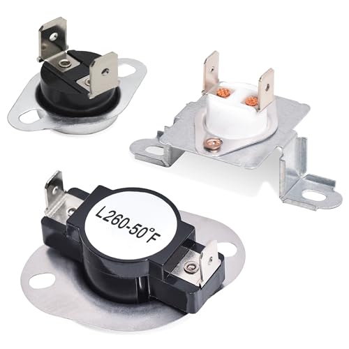 [Upgraded 2026] DC96-00887C DC96 00887A Thermal fuse & DC47-00018A Thermostat & DC47-00016A Thermal fuse Dryer Kit Compatible with Samsung lG Kenmore Dryers by Canamax