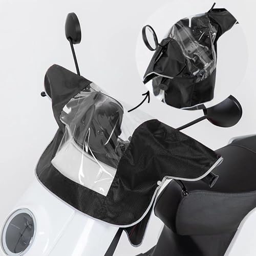 FGXY Clear Panel Console Cover, Waterproof Mobility Scooter Rain Protector, Suitable for Riding in Adverse Weather Conditions Such as Rainy Days (Black)