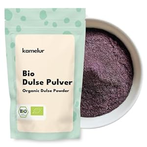 Kamelur Dulse Pulver Bio 100g - Palmaria Palmata - Lappentang - Rotalge - Dulsepulver ohne Zusätze -