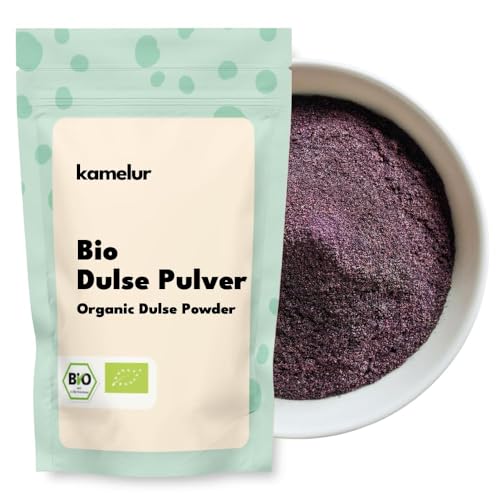 Kamelur Dulse Pulver Bio 100g - Palmaria Palmata - Lappentang - Rotalge - Dulsepulver ohne Zusätze -