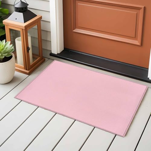 Large Area Rugs for Bedroom Living Room, Solid Pink Soft