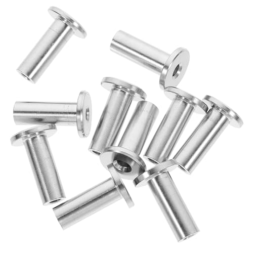 NULYLU Stainless Steel Wire Rope Connector Sleeves 10pcs Set for Cable Railing Excellent Protective Effect and Easy to Install