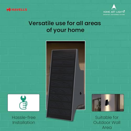 Image of Havells Solar Wall Washer (LED Radiant Rays 1.5W IP54 Solar WALLWSR)