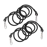 Material de alto rendimiento: fabricada con mezcla de látex de nailon con clip de aleación de aluminio, esta cuerda elástica ofrece una fuerte resistencia a la tracción y elasticidad constante bajo estiramientos repetidos