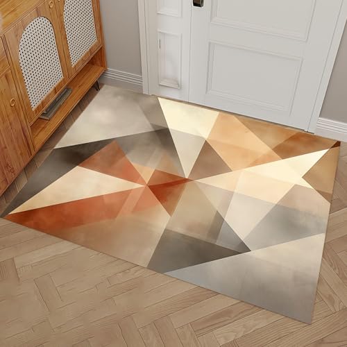 Paillasson géométrique 80x120 cm lavable en machine pour entrée - 2