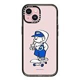 CASETiFY インパクト iPhone 15 ケース [MIL規格準拠 (4x MIL-STD-810G) / 2.5mからの落下試験をクリア] - Skater JOHN (Overalls) - クリア ブラック