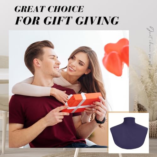 Image of Cutecrop Turtleneck Dickey Extra Large Fake Collar Detachable Dickey Collar Half Mock Turtleneck for Men Women