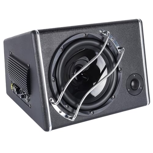 Realdio Coffre de subwoofer avec amplificateur intégré, Caisson de Basse Puissant avec Une Puissance maximale de 3800 W
