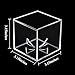 Danodoi Baseball Display Case UV Protected Acrylic Clear Baseball Holder Square Cube Ball Protector Memorabilia Autograph Display Box for Official Size Baseball