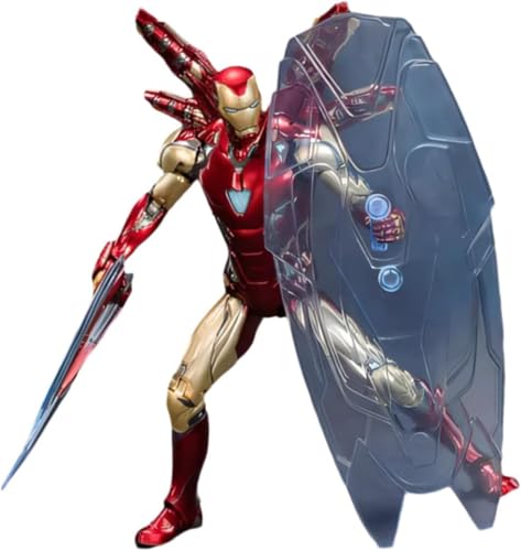 Image of ZD Box Toys Collectible Action Figure Full Box Set: Anniversary Series Non-Luminous Version 1:10 Scale Super Hero (MK - Iron Mark 85)