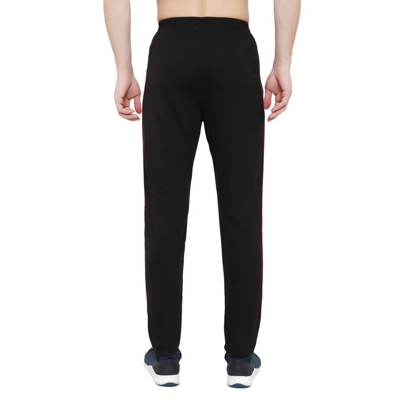 Image of GOLAZO Regular Fit Multicolor Cotton Track Pants for Men with Comfort and Style in Your Athelisure Wear