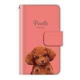 [PLUS-S] Galaxy S10+ SC-04L SCV42 SC-05L 用 ケース 手帳型 犬 動物 ペット 01.プードル カード収納 ストラップホール カメラホール マグネット [LL]D202