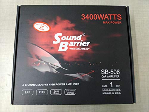 Image of ICR Sound Barrier of SB506-3400 Watts with 2 Channel Bridgeable Amplifier