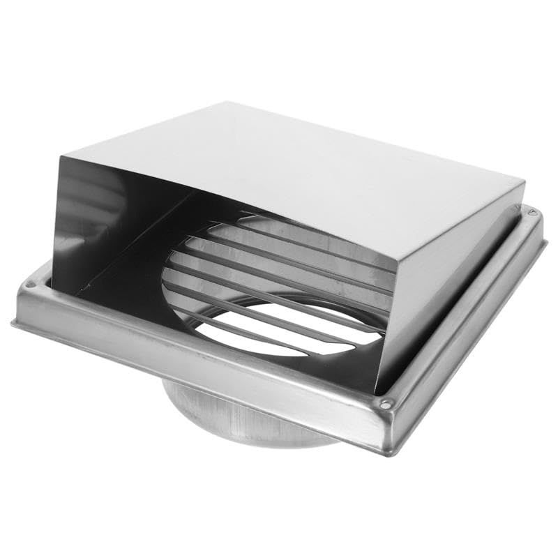 JSEIAJB Rejilla de Ventilación para Pared y Techo de Acero Inoxidable para Extractor y Secadora Exterior con Lamas miniatura 4
