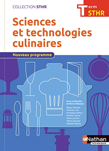 livre Sciences et technologies culinaires Tle