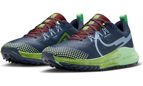 Nike W React Pegasus Trail 4 Zapatillas de Running para Mujer, Thunder Blue Lt Armory Blue Chlorophyll, 40 EU