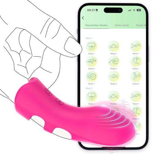 Fingerüberzieher APP Vibrator Fingervibrator Sexspielzeug für Paare Portable Sex Toys, Vibration für Frauen Vibratorensets für frauen Klitoris G-punkt mit 10 Vibrationsmodi Sex Spielzeug für die Frau
