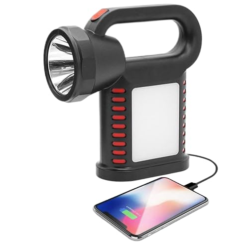 Tuxxjzm Farol de luces solares para exteriores – Farol para exteriores, luces solares | Luz de trabajo recargable portátil con modos ajustables, linterna impermeable para el hogar exterior