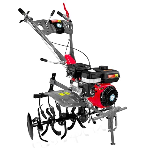 Image of DVI 7HP 4 Stroke Power Weeder with AIR Cooled Petrol Engine Suitable for Farm & Agriculture | Used for Weeding in All Types of Crops with High Carbon Metal Blades. (with Cultivator Attachment)