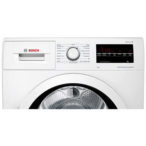 Bosch Elettrodomestici WTW85447IT Asciugatrice a Pompa di Calore, 112 L, 65 Decibel, A++, Bianco