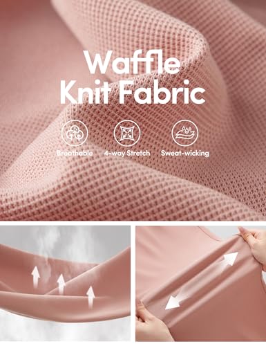 IUGA Wide Leg Pants Woman Pull on Stretchy Work Dress Pants High Waisted Business Casual Trousers Slacks 26'' X-Small, Standard Pink3