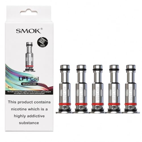 SMOK LP1 0.8 Ohm Meshed Replacement Coils for Novo 4 (Pack of 5)