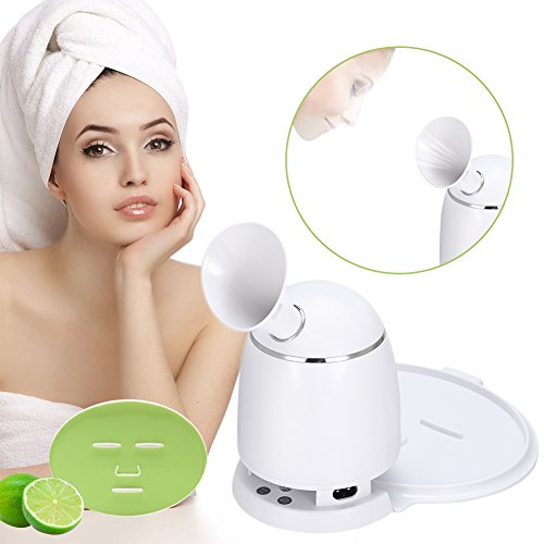 2in1 Ionic Facial Steamer And Fruit Mask Machine, Multi-function DIY Natural Fruit Vegetable Mask Maker, Hot Mist Moisturizing Personal Skin Care Beauty Tool (Machine with Collagen)
