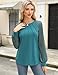 HOTOUCH Womens Fall Tops Lace Long Sleeve Tops Casual Dressy Shirts Fashion Pleated Business Blouses Trendy Work Tunic