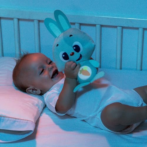 Conejito de Peluche Azul Baby Bunny Molto con Luces y Sonido - Estimula el Desarrollo Sensorial y Motor - imagen 5