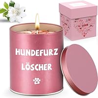 Surhik Weihnachtsgeschenke für Frauen Mama,9 OZ Scented Candles, Kerze Nikolaus Geschenke für Mama Oma, Lustige Geschenke für Frauen Freundin Hundeliebhaber zum Weihnachten Muttertag Valentinstag
