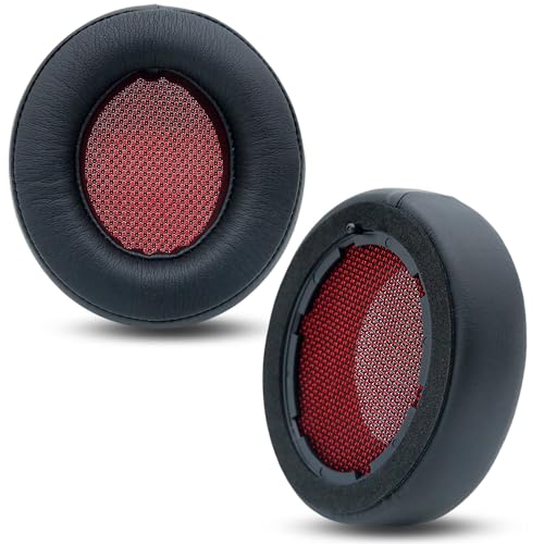 Teufel REAL Blue (2020) Ohrpolster für Teufel Real Blue NC/REAL Blue/Real Pure (2020) Ersatz-Ohrpolster mit Proteinleder und Memorieschaum (Rotes Netzgewebe)