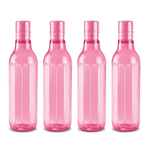MILTON Prism 1000 Pet Water Bottle Set of 4, 1 Litre Each, P...