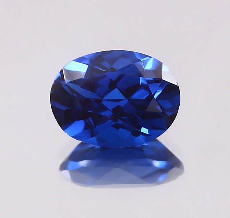 Saphir bleu naturel 10x7mm, la gemme idéale pour fabriquer un bijou personnalisé à offrir - 2