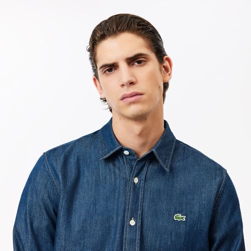 Lacoste Men's Core Collection Regular Fit Long Sleeve Denim Shirt2